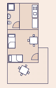 Az apartman alaprajza - 5 - A5